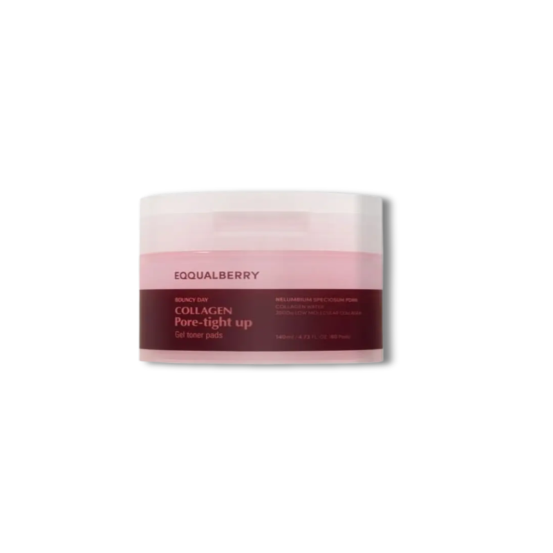 EQQUALBERRY Collagen Pore-Tight Up Gel Toner Pads 60Pads