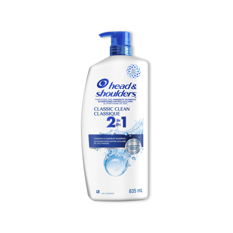 Head & Shoulders and 2 in 1 Dandruff Shampoo and Conditioner 835ml