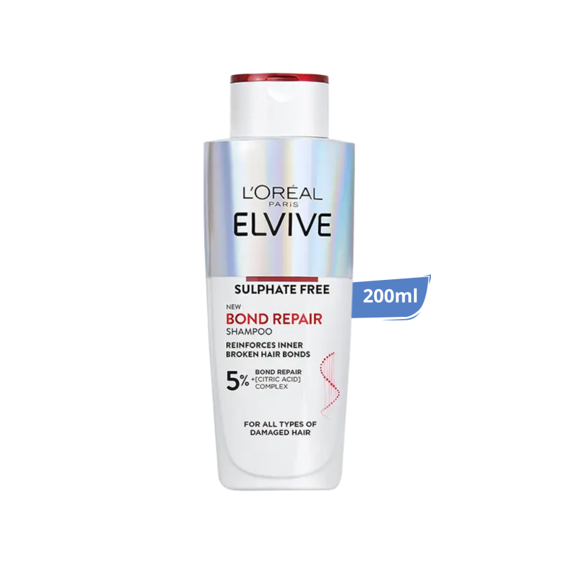LOreal Paris Elvive 5% Bond Repair Shampoo For all type of Damage Hair 200ml 