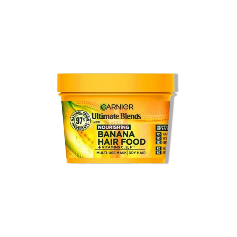 Garnier Ultimate Blends Nourishing Banana Hair Food + Vitamin C E F Hair Mask For Dry Hair 400ml
