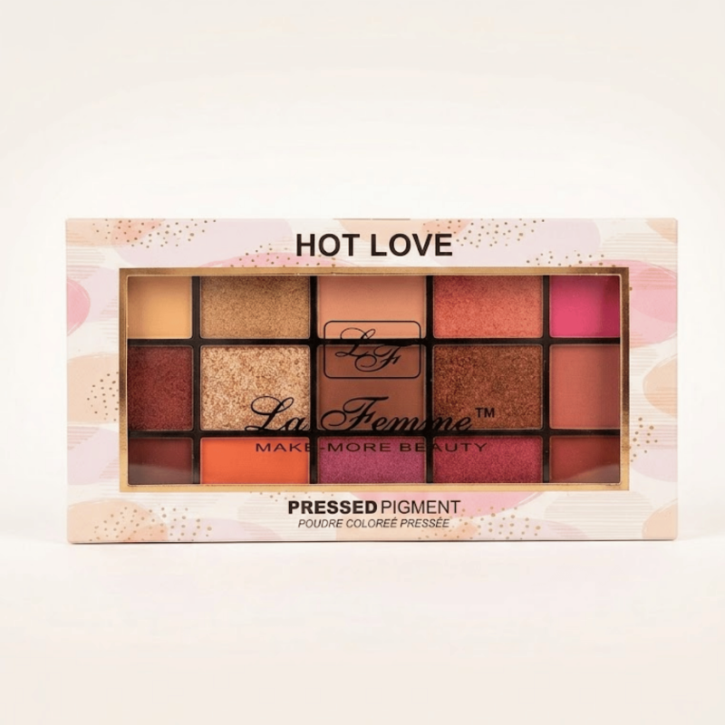 La Femme HOT LOVE Pressed Pigment Poudre Coloree Pressee Eyeshadow Palette (22.5gm)