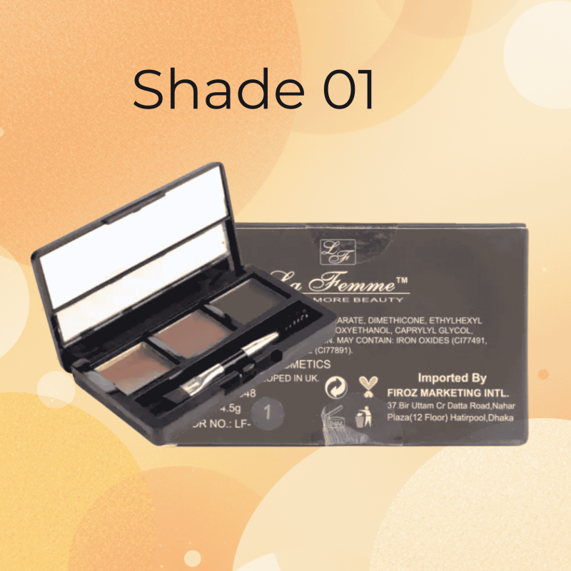 La Femme Eyebrow Kit With Brush LF-1 (4.5gm)