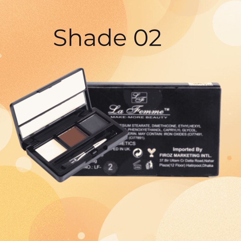 La Femme Eyebrow Kit With Brush LF-2 (4.5gm)