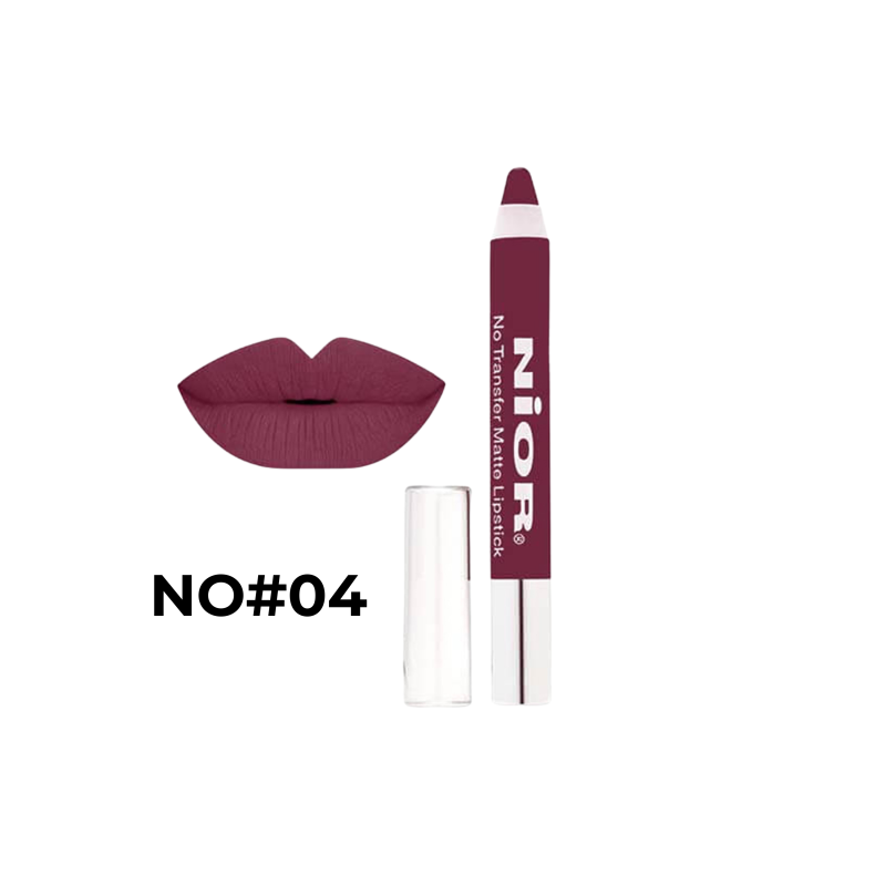 NIOR No Transfer Matte Lipstick Pencil 04 2.8g